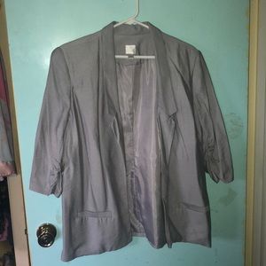 Light grey linen blazer
